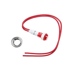 VOYANT ROUGE Ø 10MM + CABLE + ECROU