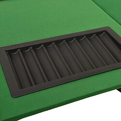 Acheter vidaXL Table de poker 8 joueurs avec plateau à jetons Vert 160x80x75cm