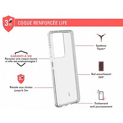 Force Case Coque Renforcée pour Samsung Galaxy S21 Ultra 5G LIFE Transparent