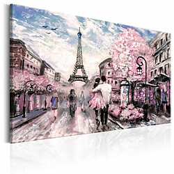 Paris Prix Tableau Imprimé Paris en Rose 80 x 120 cm 