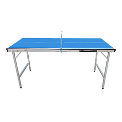 COUGAR Table de Ping Pong Mini 1500 Portable Bleu | Ping Pong de Table Cadre Robuste Aluminium, Protections Angles | Tennis de Table Pliable, Rangement Facile, Garantie de 2 ans.