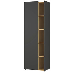 Armoire de classement coloris Graphite / Multiplex Navarra-repro - 62 x 188 x 42 cm -PEGANE-