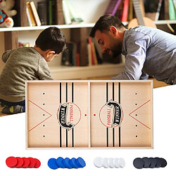 Universal Jeu de Hockey sur Glace Jeu de Planche de Hockey sur Glace Durable en Bois Jouets Parents Enfants Jeux Interactifs Accessoires d'échecs Jeux de Billard Jeux de Société |(Le noir) 