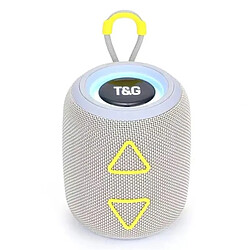 Yonis Enceinte Bluetooth Lumineuse TWS Basses Profondes Autonomie 2H Enceinte Bluetooth Portable TWS LED Lumineuse Stéréo Subwoofer Avec Micro Intégré Gris YONIS