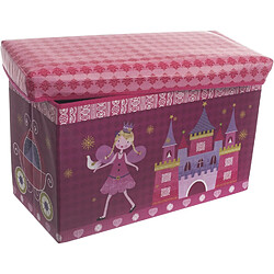 Bieco 04000499 Banc Boîte de Rangement et Princesse, Env. 60 x 30 x 35 cm