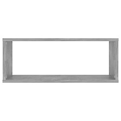 Acheter vidaXL Étagères murales cube 6 pcs Gris béton Bois d’ingénierie