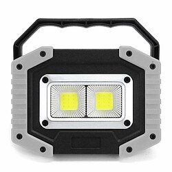 Justgreenbox Lampe de travail LED 30W pour le camping en plein air, la randonnée, la pêche, la réparation de voiture d'urgence, Noir pas cher