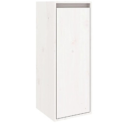 vidaXL Armoire murale Blanc 30x30x80 cm Bois de pin massif