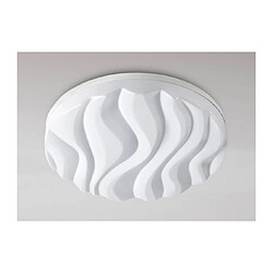 Luminaire Center Plafonnier/Applique Arena Ampoules Large rond 45W LED IP44 3000K, 4050lm, blanc mat/arylique blanc