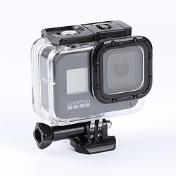 Wewoo Boitier étanche GoPro Pour GoPro HERO8 Noir 45m Boîtier de protection avec support de base et vis à boucle transparent