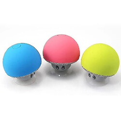 Universal Yyh-2pcs rose dessin animé champignon tête sans fil bluetooth en haut-parleur support de téléphone portable extérieur portable pas cher