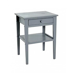 Pegane Commode coloris gris en bois - L 46 x P 35 x H 60 cm