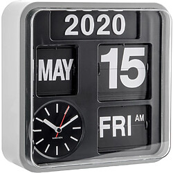 Karlsson Horloge en plastique Mini Flip 24.5 cm Chrome.