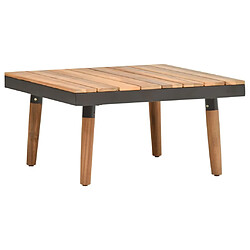 Avis Maison Chic Salon de jardin 4 pcs avec coussins | Ensemble de Table et chaises | Mobilier d'Extérieur Bois d'acacia solide -GKD78259