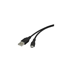 Renkforce USB 2.0 câble de raccordement [1x USB 2.0 prise mâle A - 1x USB 2.0 prise mâle Micro-B] 1 m noir ore S