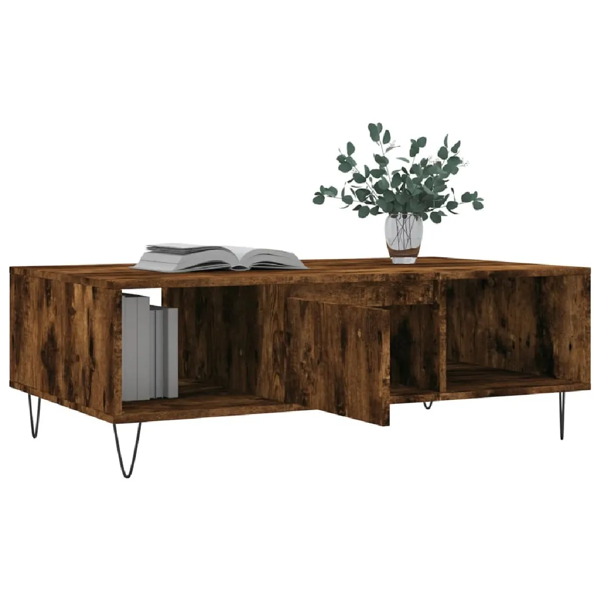 Acheter Maison Chic Table basse,Table Console Table d'appoint, Table pour salon chêne fumé 104x60x35 cm bois d'ingénierie -MN76495