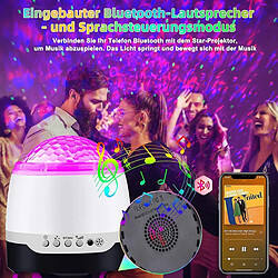 Avis Universal Projecteur étoilé à LED, lumière nocturne étoilée avec musique Bluetooth, minuterie 8 sons naturels décontractés pour les fêtes d'anniversaire, les salles de bal, les réunions de famille, (blanc)