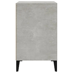 Avis vidaXL Armoire à chaussures Gris béton 102x36x60 cm Bois d'ingénierie