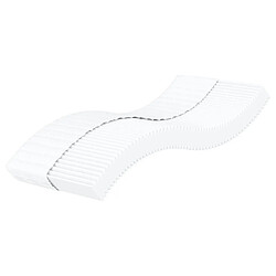 vidaXL Matelas en mousse pour enfants blanc 80x160 cm dureté H2 H3 