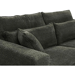 Acheter Vente-Unique Canapé 3 places en tissu bouclette gris anthracite MONDOVI