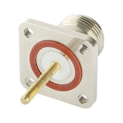 Wewoo Argent Adaptateur coaxial RF N femelle avec plaque carrée