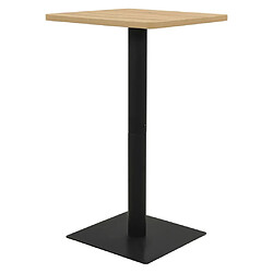 vidaXL Table de bistro Couleur chêne 70x70x107 cm