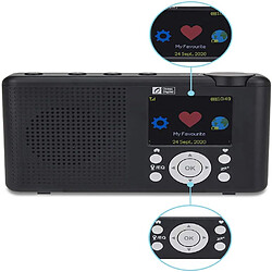 Universal Portable WiFi Internet Radio Bluetooth Haut-parleur Multifonction FM Radio numérique Dan + avec batterie | Radio(Le noir)