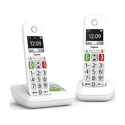 Téléphone sans fil duo dect blanc avec répondeur - e290aduo - GIGASET