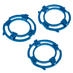 vhbw 3x supports pour tête de rasage compatible avec Philips S5270, S5271, S5290, S5310, S5320, S5330, S5340, S5355, S5360 rasoir, bleu 