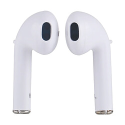 Wewoo Oreillette Bluetooth blanc pour iPad, iPhone, Galaxy, , Xiaomi, LG, HTC et autres appareils Écouteurs intra-auriculaires stéréo avec