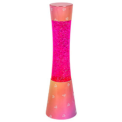 Lampe à lave Rabalux Minka, lampe lavallière Gy6.35 20W, 39,5 cm, rose - lampe décorative 