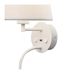 Avis Luminaire Center Applique avec liseuse Fusion blanc mat 1 ampoule 17cm