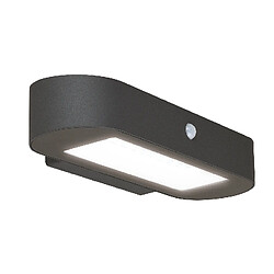 Applique solaire avec détecteur de mouvement IP44 (500Lm 6500K A++) Noire - Voltman 