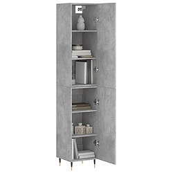 Avis Maison Chic Buffet,Meuble de Rangement,commode pour salon,Cuisine Gris béton 34,5x34x180 cm Bois d'ingénierie -MN99951