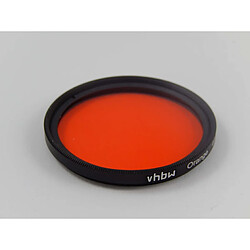 vhbw Filtre couleur orange universel 58mm pour objectif photo Canon, Casio, Pentax, Olympus, Panasonic, Nikon, Fuji / Fujifilm 