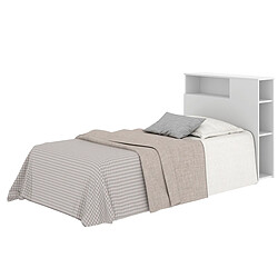 Acheter Pegane Tête de lit en bois coloris blanc - Longueur 97 x Profondeur 23,5 x Hauteur 95 cm