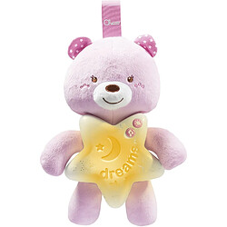 Chicco peluche veilleuse Petit Ourson rose