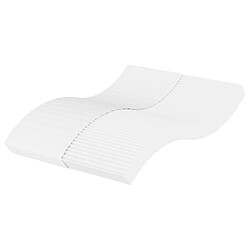 Maison Chic Matelas en mousse, Matelas doux blanc 140x200 cm dureté H2 H3 -GKD51188