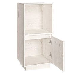 Acheter Maison Chic Buffet,Meuble de Rangement,commode pour salon,Cuisine Blanc 38x35x80 cm Bois massif de pin -MN46045