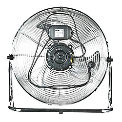 Acheter Ventilateur de sol industriel corps métallique, 3 pales métalliques 35cm, 60, Argent, MPM, MWP-04