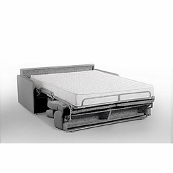 Avis Inside 75 Canapé convertible express ECLIPSE matelas 18cm couchage 120cm Tissu microfibre Gris clair