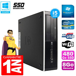 PC HP Compaq Pro 6300 SFF I5-2400 RAM 8Go Disque 480Go SSD Graveur DVD Wifi W7 · Occasion 