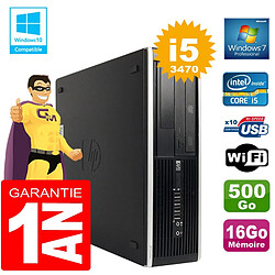 PC HP Compaq 8300 SFF Core I5-3470 Ram 16Go Disque 500 Go Graveur DVD Wifi W7 - Occasion