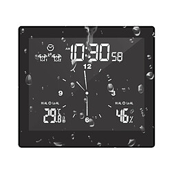 Horloge thermohygromètre Réveil numérique Thermomètre intérieur Horloge hygromètre avec double fonction d'alarme Snooze Bureau et 52