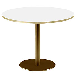 Restootab Table Ø120cm Rome bistrot blanche