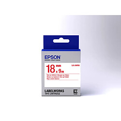 Epson LK-5WRN - Standard - Rouge sur Blanc - 18mmx9m