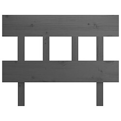 Avis Maison Chic Tête de lit scandinave,Meuble de chambre Gris 103,5x3x81 cm Bois massif de pin -MN30853