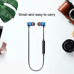 Avis Wewoo Écouteur Bluetooth Oreillette iL93BL à oreille magnétique bleu