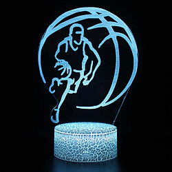 Universal Lumière de nuit à LED 3D, décoration de bureau en 16 couleurs, lumière de nuit lointaine à toucher USB, meilleur cadeau d'anniversaire de Noël pour les garçons, les filles, les enfants(Le noir) 