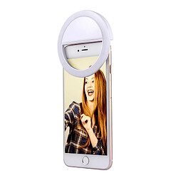 Wewoo Pour iPhone, Galaxy, Huawei, Xiaomi, blanc LG, HTC et autres smartphone avec clip Câble USB Chargeur de lumière de beauté Selfie,